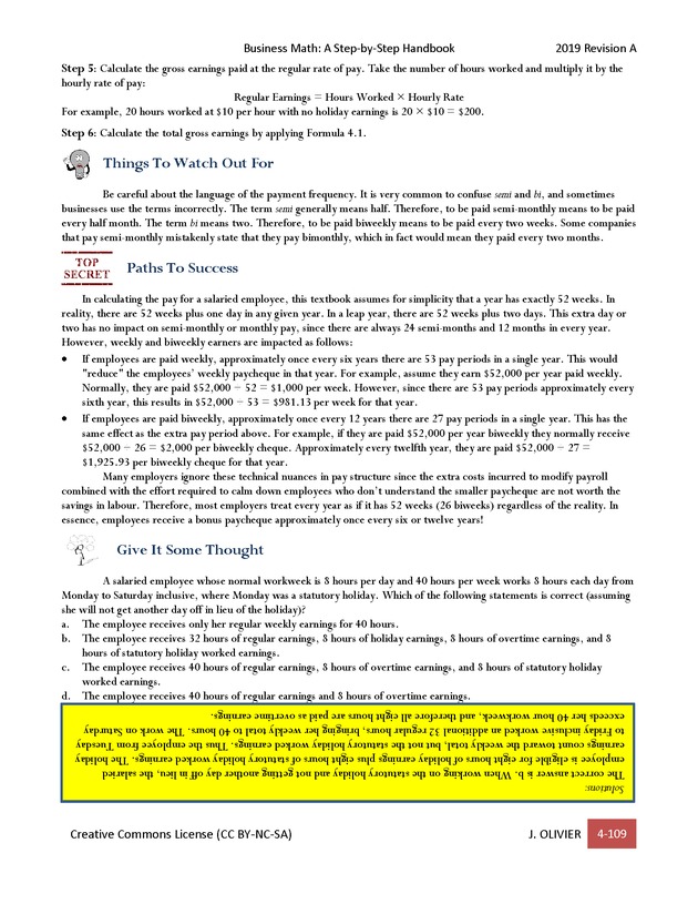 BUSINESS MATH: A Step-By-Step Handbook - Page 109