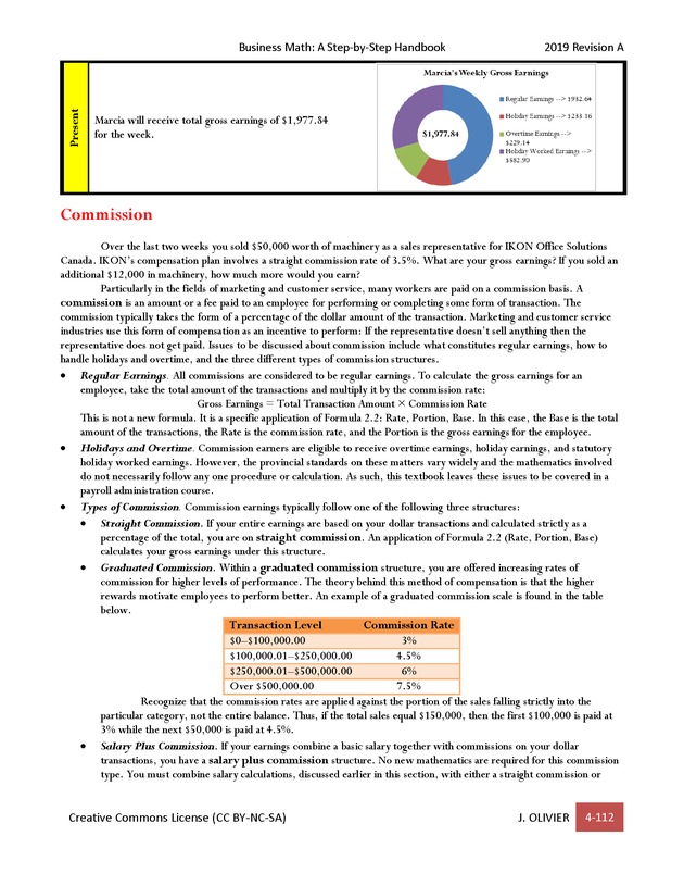 BUSINESS MATH: A Step-By-Step Handbook - Page 112