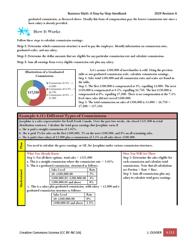 BUSINESS MATH: A Step-By-Step Handbook - Page 113