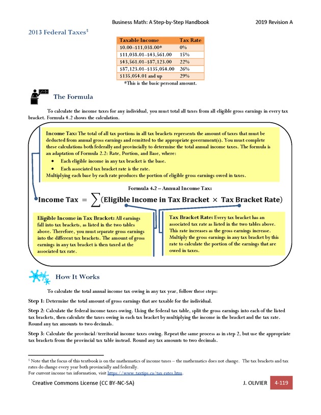 BUSINESS MATH: A Step-By-Step Handbook - Page 119