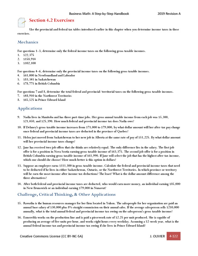 BUSINESS MATH: A Step-By-Step Handbook - Page 122