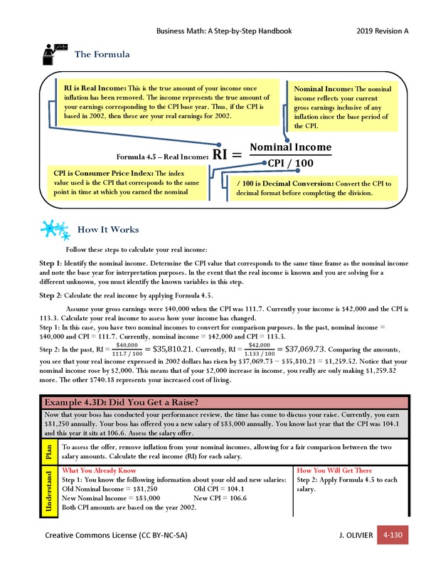 BUSINESS MATH: A Step-By-Step Handbook - Page 130