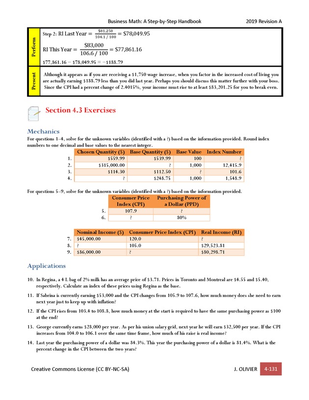 BUSINESS MATH: A Step-By-Step Handbook - Page 131