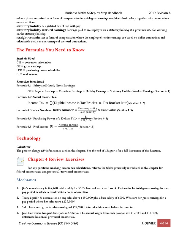 BUSINESS MATH: A Step-By-Step Handbook - Page 134