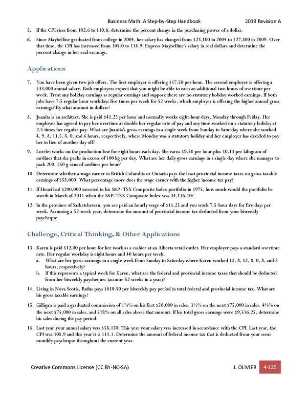 BUSINESS MATH: A Step-By-Step Handbook - Page 135