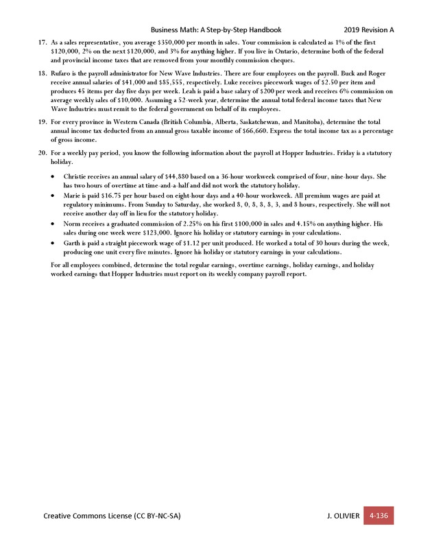BUSINESS MATH: A Step-By-Step Handbook - Page 136