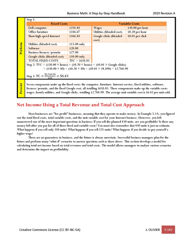 BUSINESS MATH: A Step-By-Step Handbook - Page 142