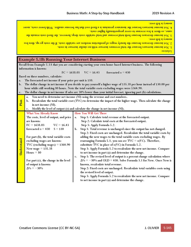BUSINESS MATH: A Step-By-Step Handbook - Page 145