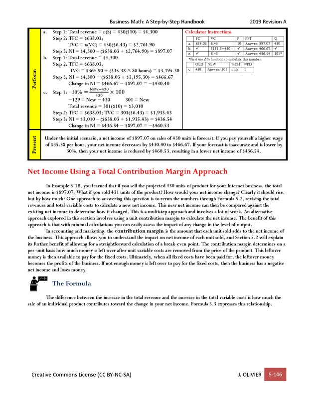 BUSINESS MATH: A Step-By-Step Handbook - Page 146
