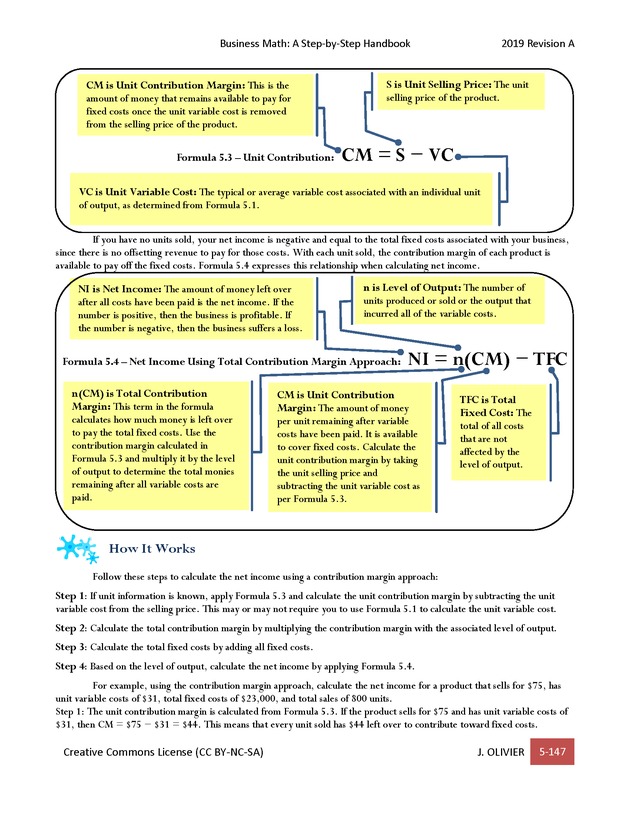 BUSINESS MATH: A Step-By-Step Handbook - Page 147