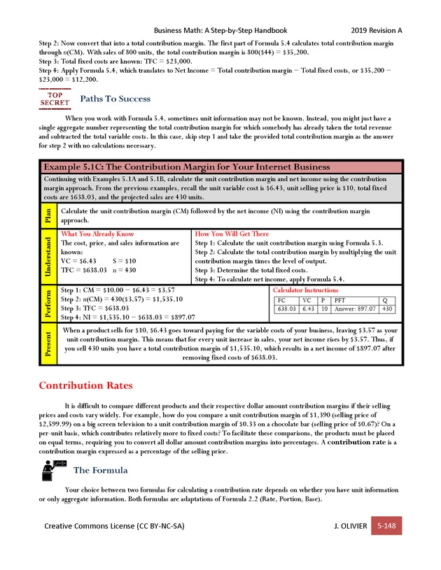 BUSINESS MATH: A Step-By-Step Handbook - Page 148