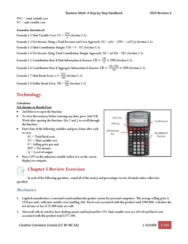 BUSINESS MATH: A Step-By-Step Handbook - Page 164