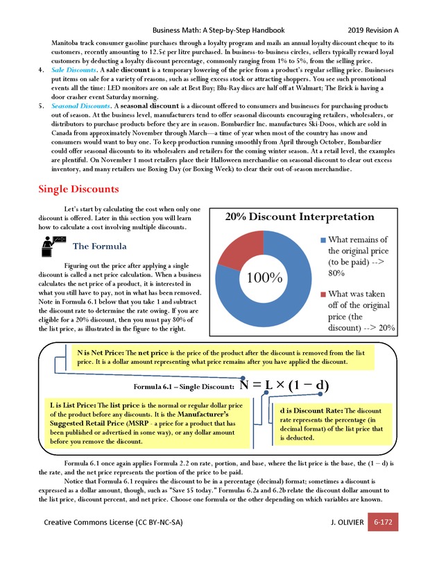 BUSINESS MATH: A Step-By-Step Handbook - Page 172