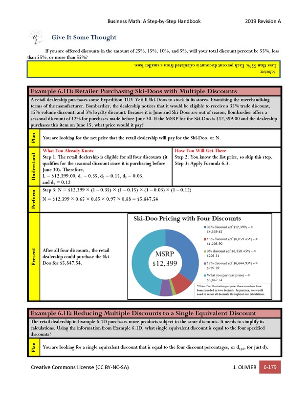 BUSINESS MATH: A Step-By-Step Handbook - Page 179