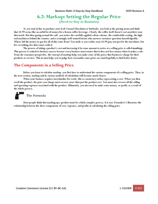 BUSINESS MATH: A Step-By-Step Handbook - Page 183