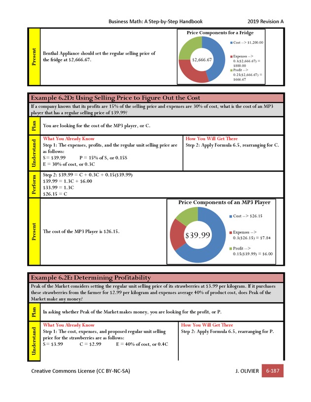 BUSINESS MATH: A Step-By-Step Handbook - Page 187