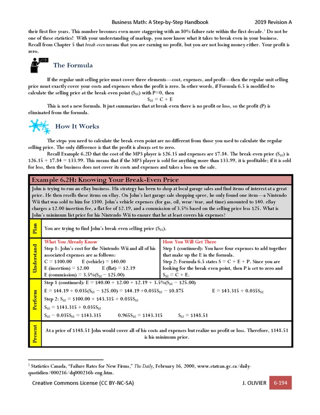 BUSINESS MATH: A Step-By-Step Handbook - Page 194