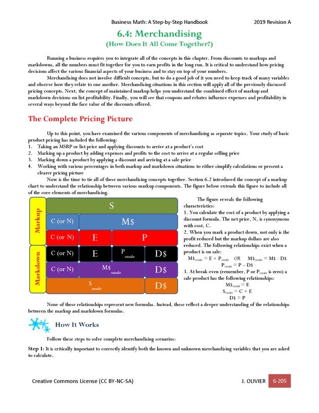BUSINESS MATH: A Step-By-Step Handbook - Page 205