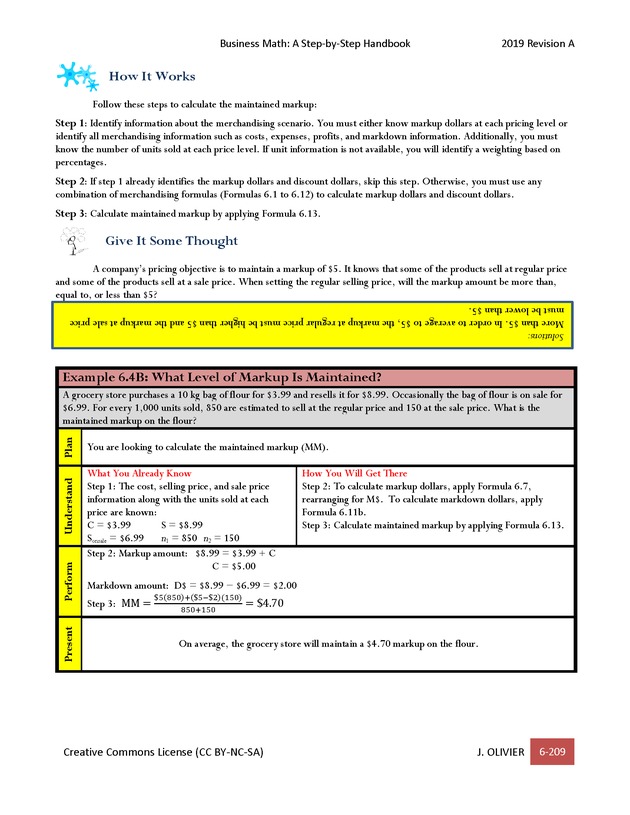 BUSINESS MATH: A Step-By-Step Handbook - Page 209