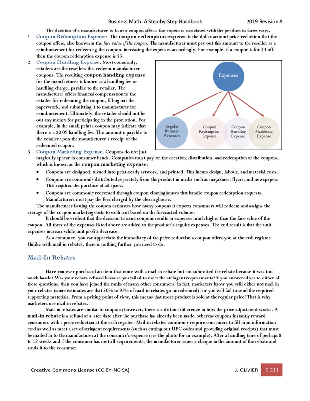 BUSINESS MATH: A Step-By-Step Handbook - Page 211