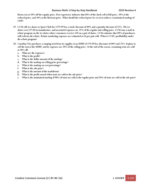 BUSINESS MATH: A Step-By-Step Handbook - Page 218