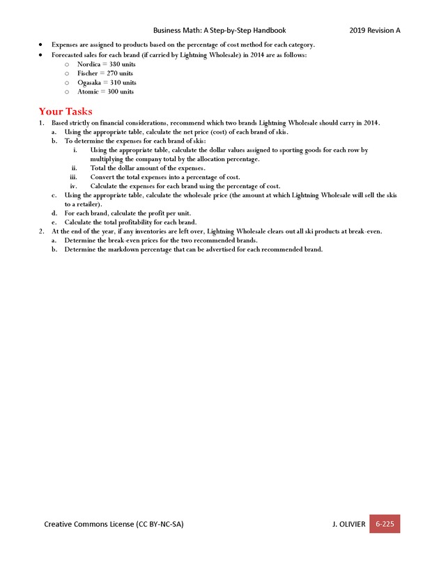 BUSINESS MATH: A Step-By-Step Handbook - Page 225
