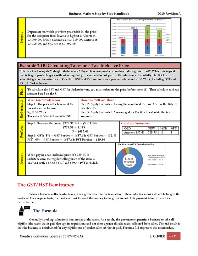 BUSINESS MATH: A Step-By-Step Handbook - Page 231