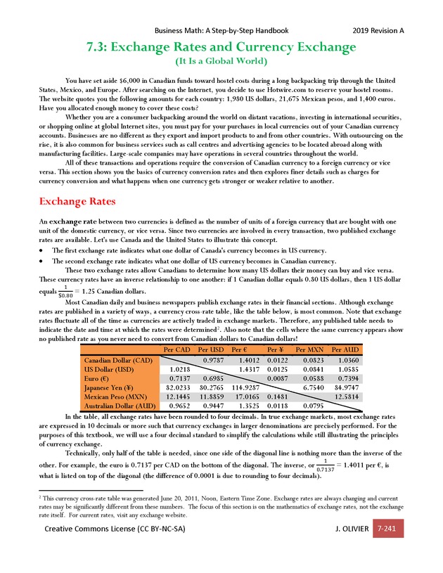 BUSINESS MATH: A Step-By-Step Handbook - Page 241