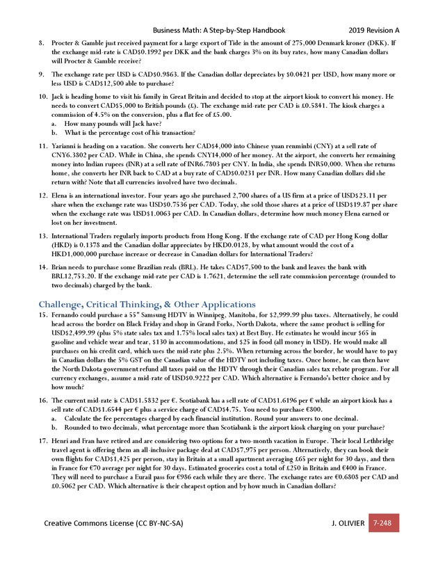 BUSINESS MATH: A Step-By-Step Handbook - Page 248
