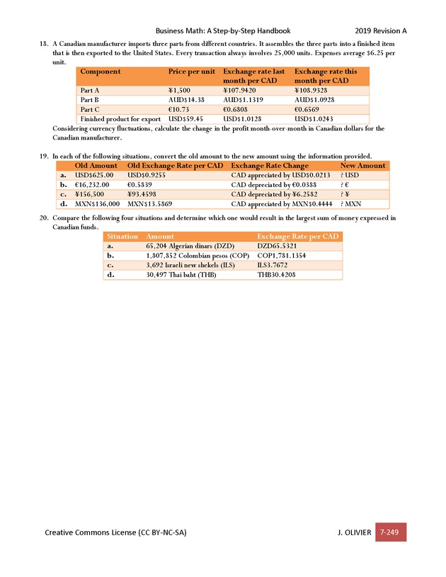 BUSINESS MATH: A Step-By-Step Handbook - Page 249