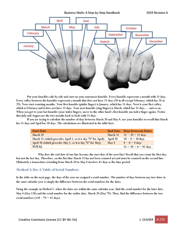 BUSINESS MATH: A Step-By-Step Handbook - Page 276