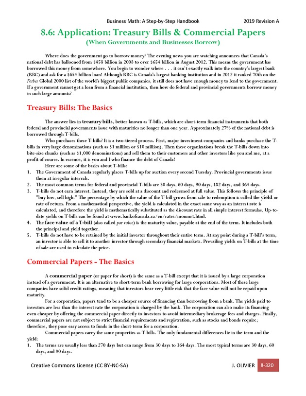 BUSINESS MATH: A Step-By-Step Handbook - Page 320