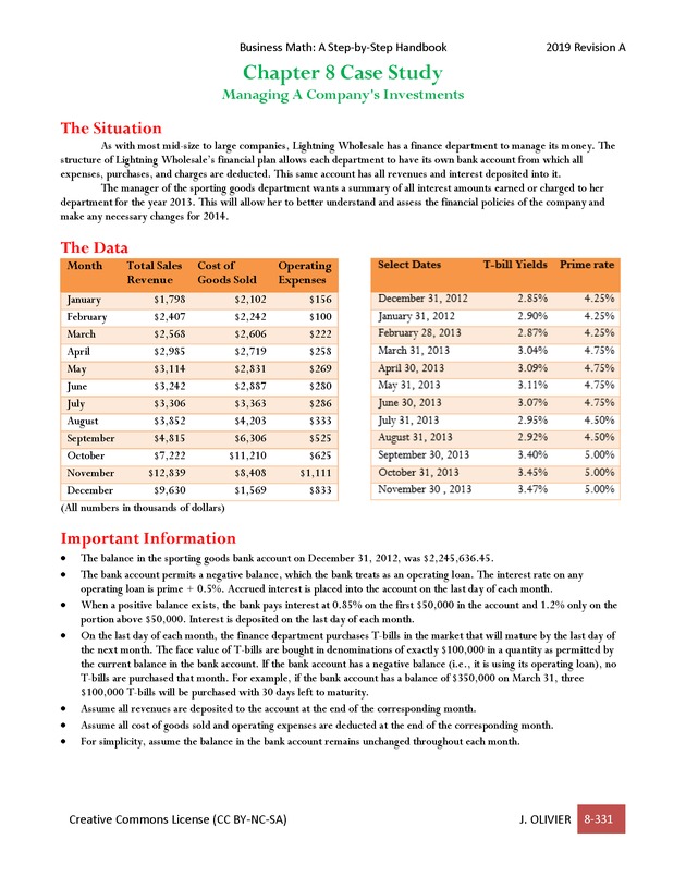 BUSINESS MATH: A Step-By-Step Handbook - Page 331