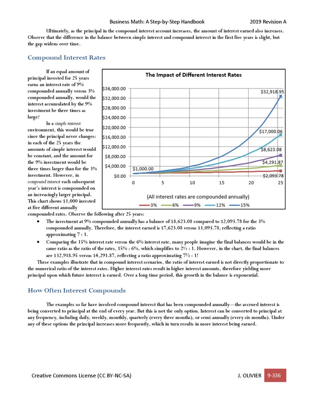 BUSINESS MATH: A Step-By-Step Handbook - Page 336