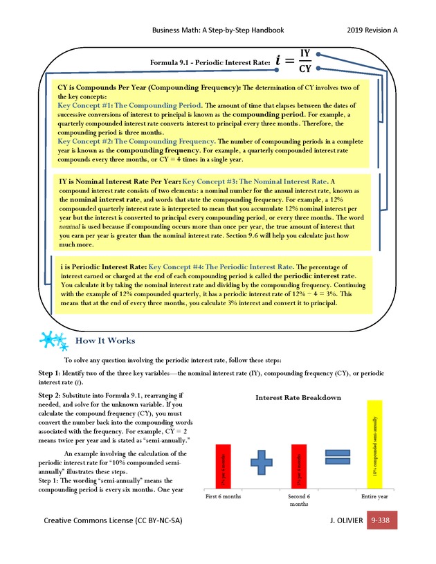 BUSINESS MATH: A Step-By-Step Handbook - Page 338