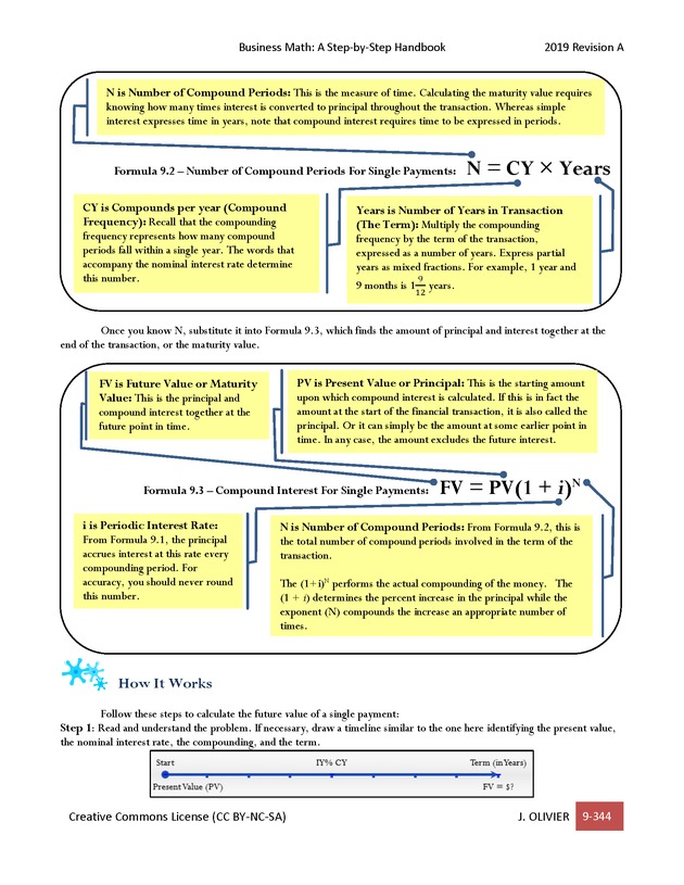 BUSINESS MATH: A Step-By-Step Handbook - Page 344
