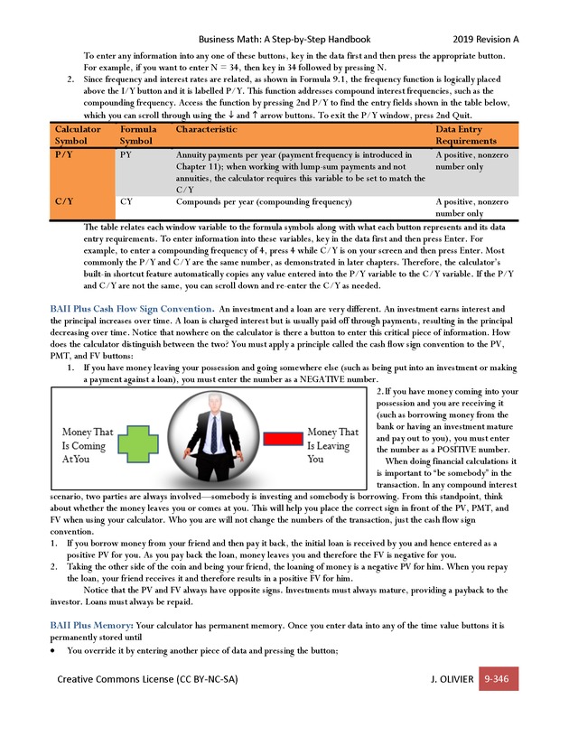 BUSINESS MATH: A Step-By-Step Handbook - Page 346