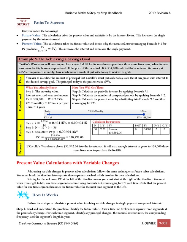 BUSINESS MATH: A Step-By-Step Handbook - Page 358