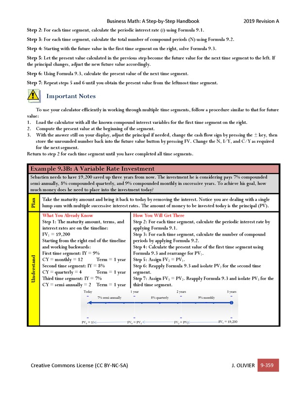 BUSINESS MATH: A Step-By-Step Handbook - Page 359