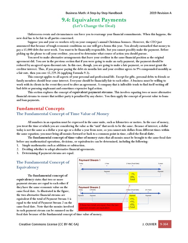 BUSINESS MATH: A Step-By-Step Handbook - Page 364