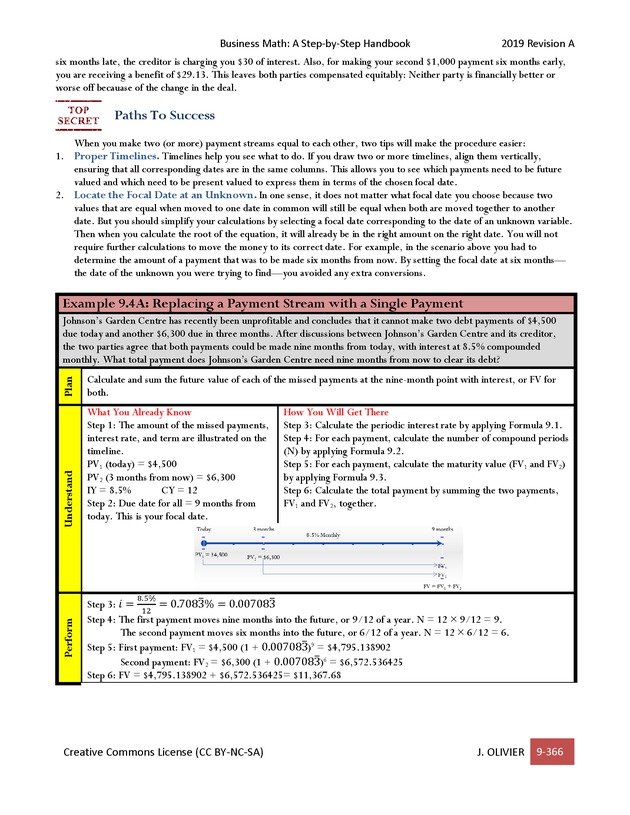 BUSINESS MATH: A Step-By-Step Handbook - Page 366