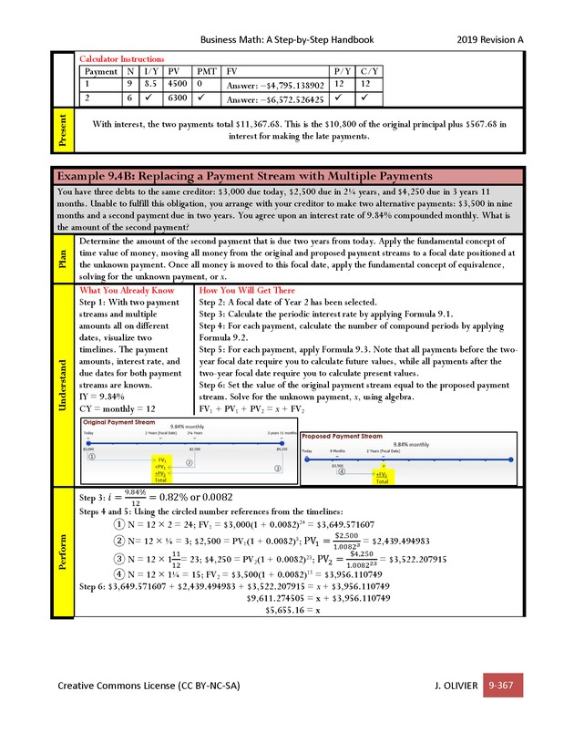 BUSINESS MATH: A Step-By-Step Handbook - Page 367