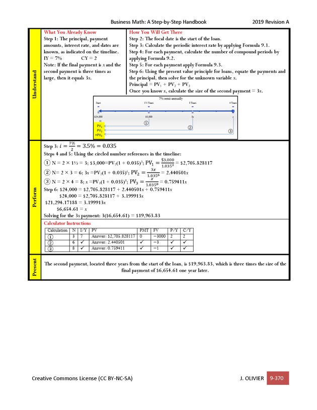 BUSINESS MATH: A Step-By-Step Handbook - Page 370