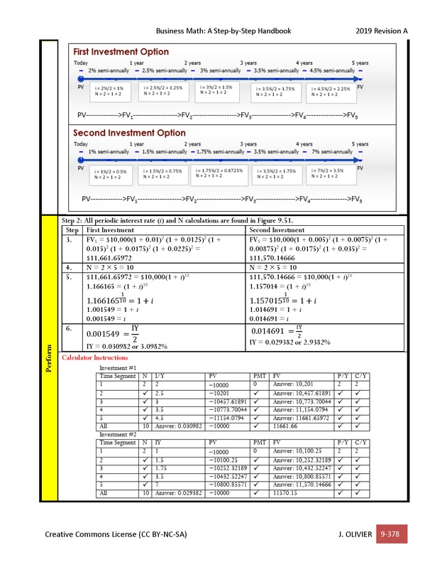 BUSINESS MATH: A Step-By-Step Handbook - Page 378
