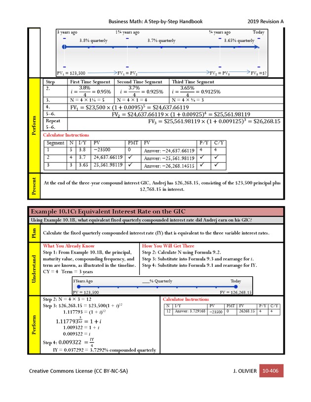 BUSINESS MATH: A Step-By-Step Handbook - Page 406
