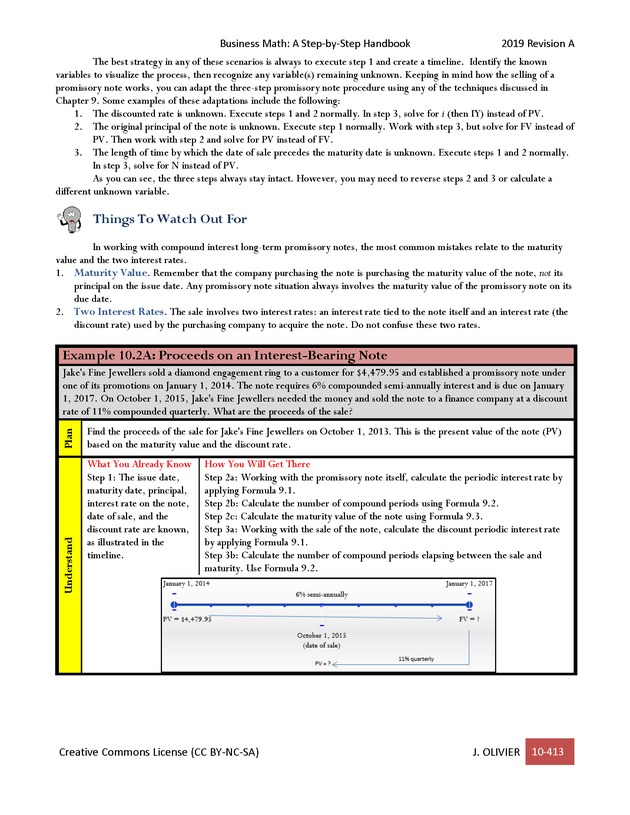 BUSINESS MATH: A Step-By-Step Handbook - Page 413