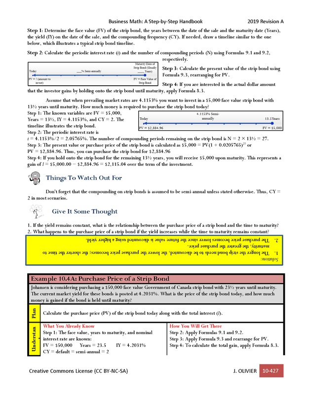 BUSINESS MATH: A Step-By-Step Handbook - Page 427