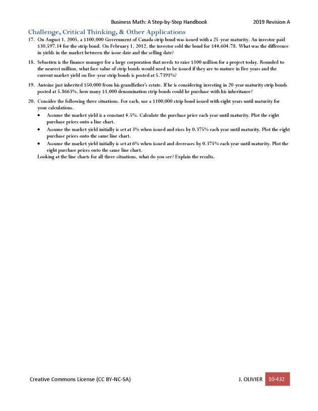 BUSINESS MATH: A Step-By-Step Handbook - Page 432