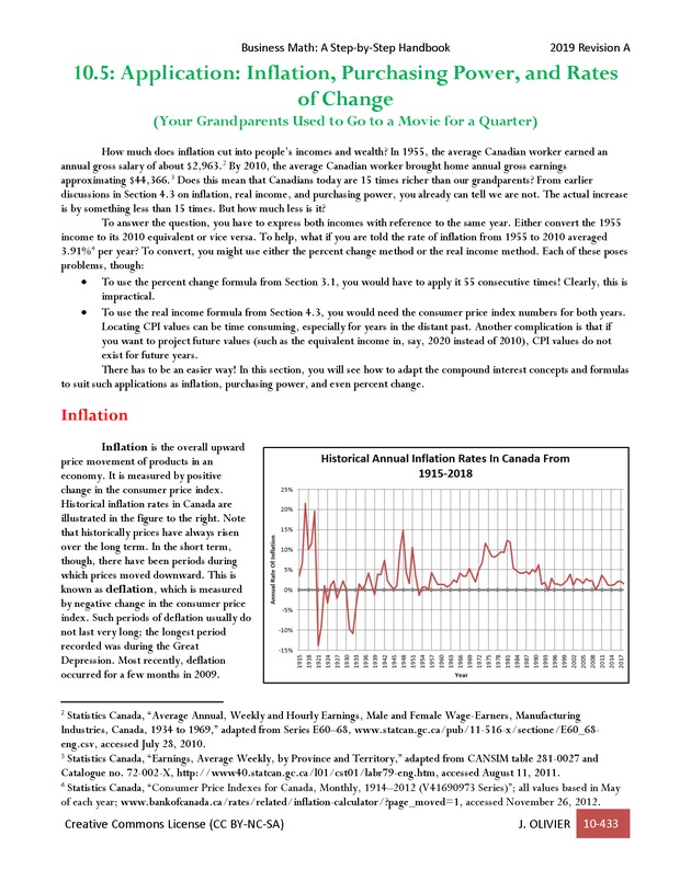 BUSINESS MATH: A Step-By-Step Handbook - Page 433