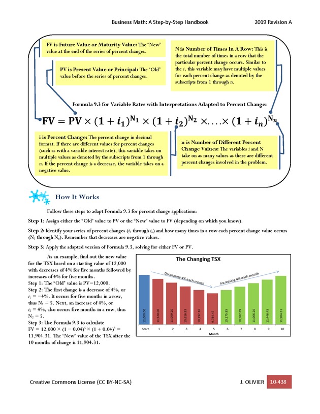 BUSINESS MATH: A Step-By-Step Handbook - Page 438